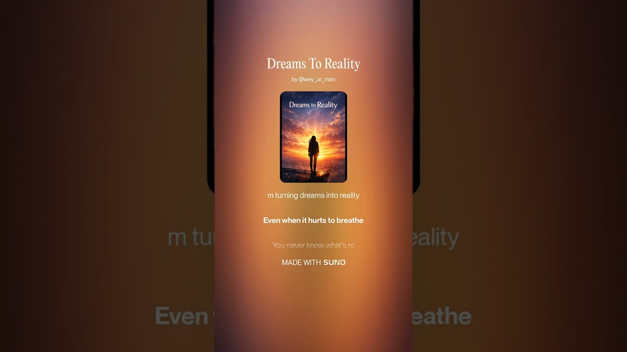 Dreams to Reality | Emotional Pop Anthem About Never Giving Up