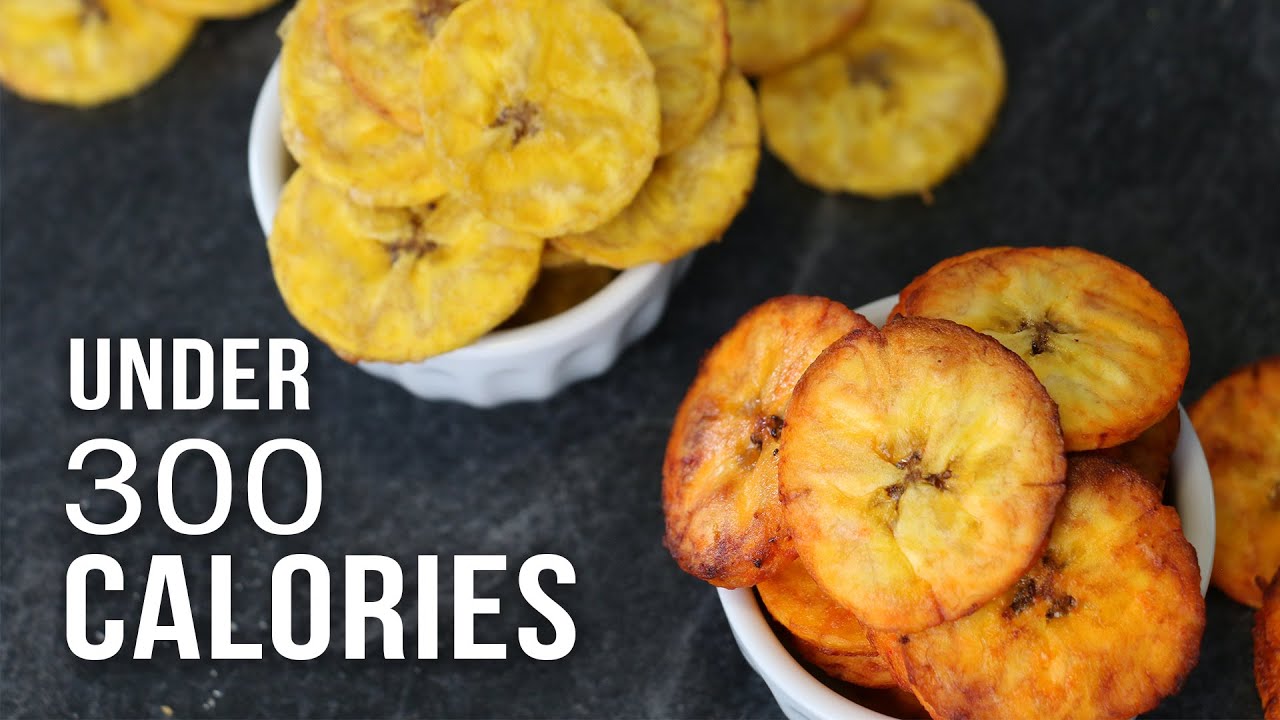 BAKED PLANTAIN CHIPS UNDER 300 CALORIES