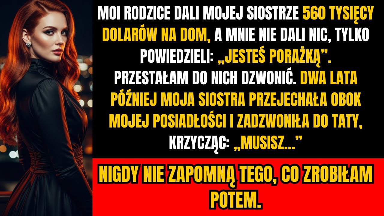Rodzina dała siostrze 560 tys., mnie nazwali „nikim” — nie wiedzieli, co planuję…