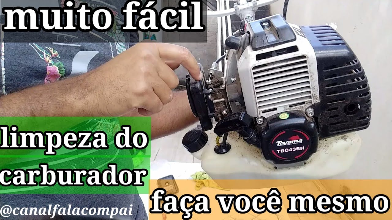como limpar o carburador da roçadeira é motosserra e regular o funcionamento