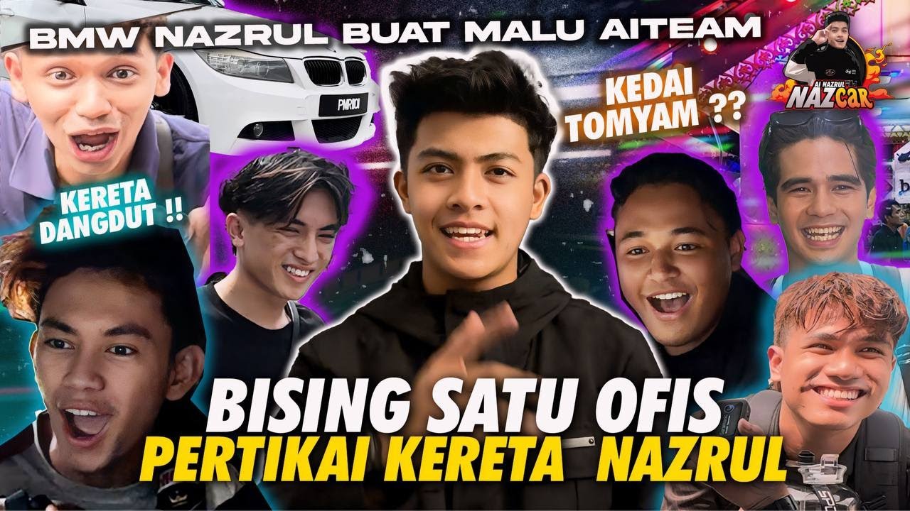 REACTION AITEAM GEGAR OFIS!!! MALU BMW NAZRUL JADI PERHATIAN...NI KERETA KE KEDAI TOMYAM???