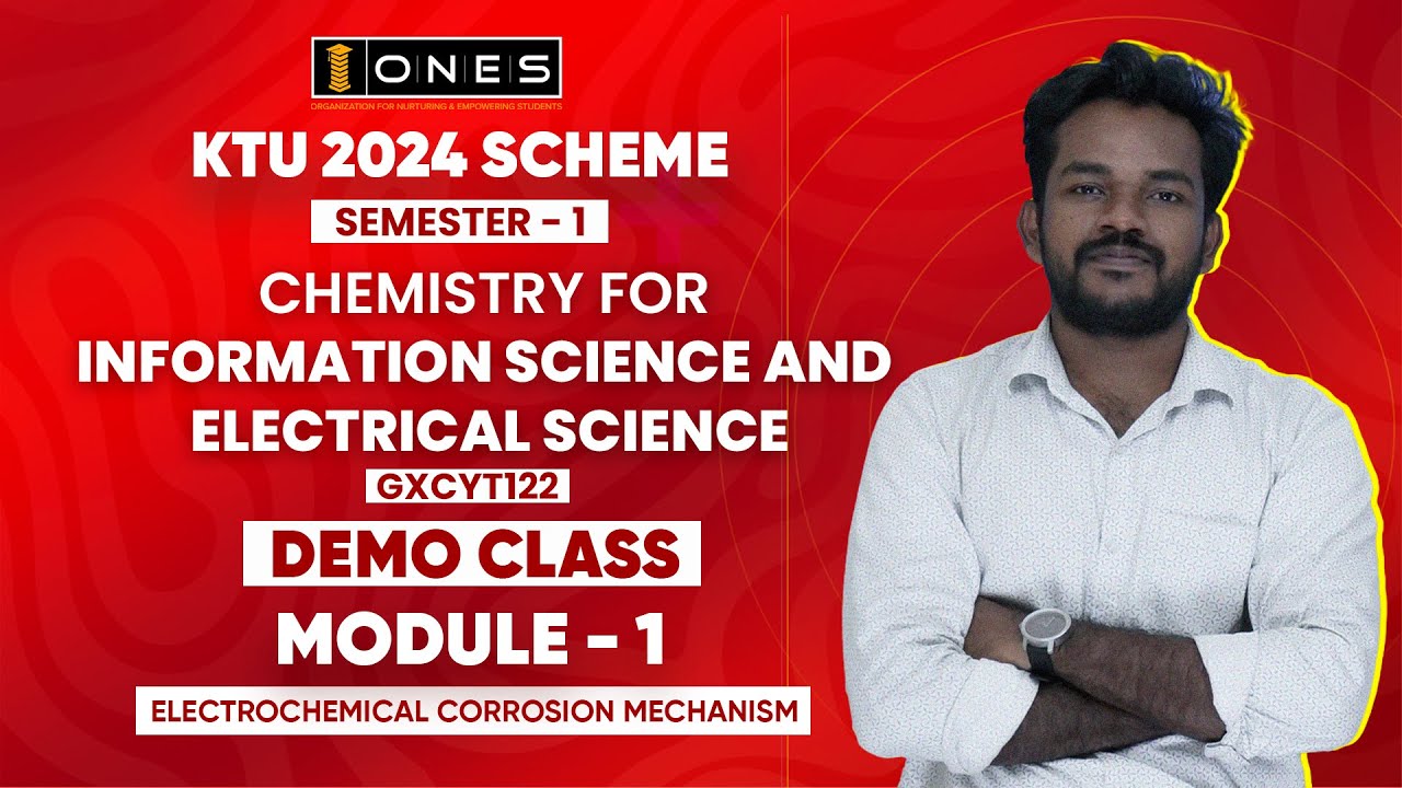 S1 KTU 2024 SCHEME | MODULE 1 | CHEMISTRY FOR INFORMATION SCIENCE AND ELECTRICAL SCIENCE | DEMO