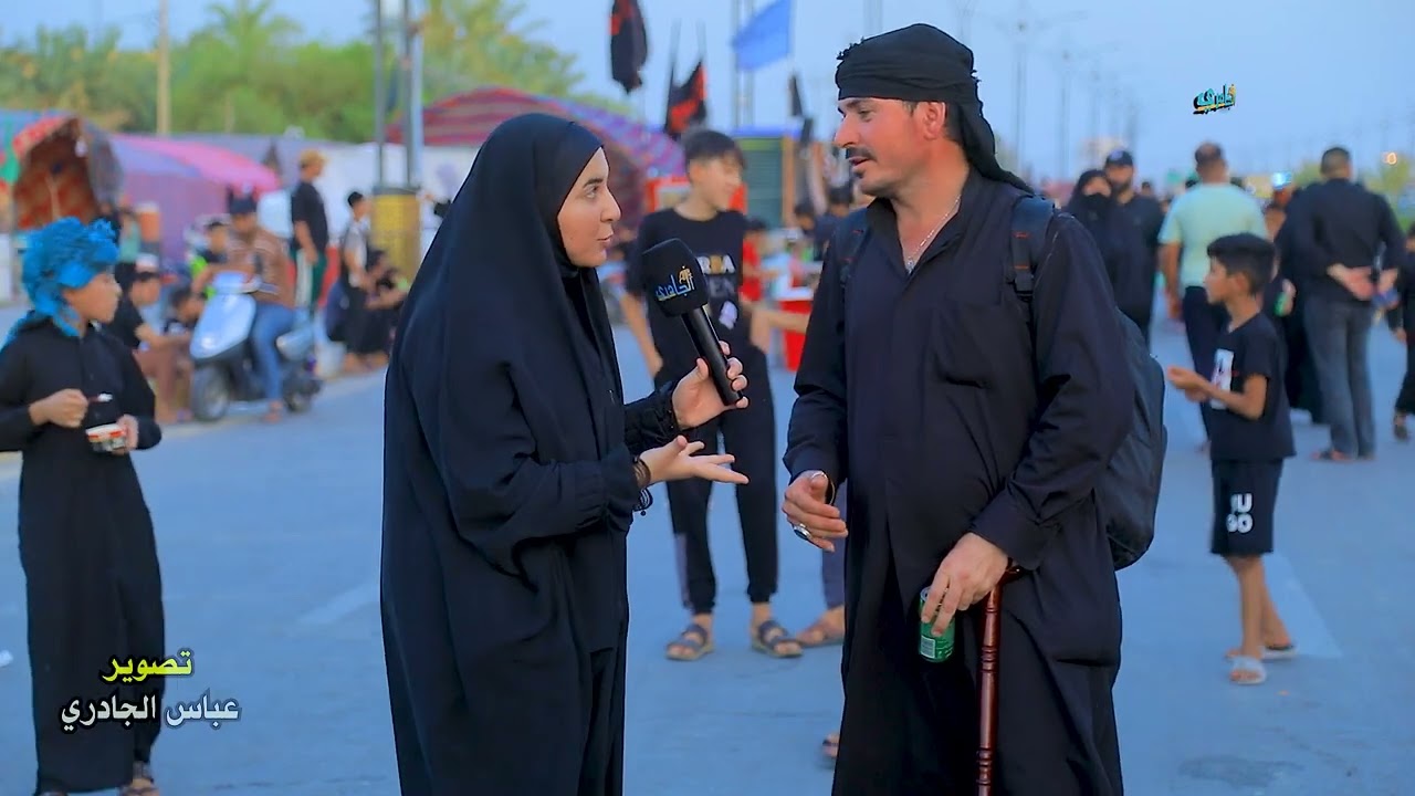 شاهد زائر باكستاني يتكلمن عن كرم العراقين في طريق المشايه