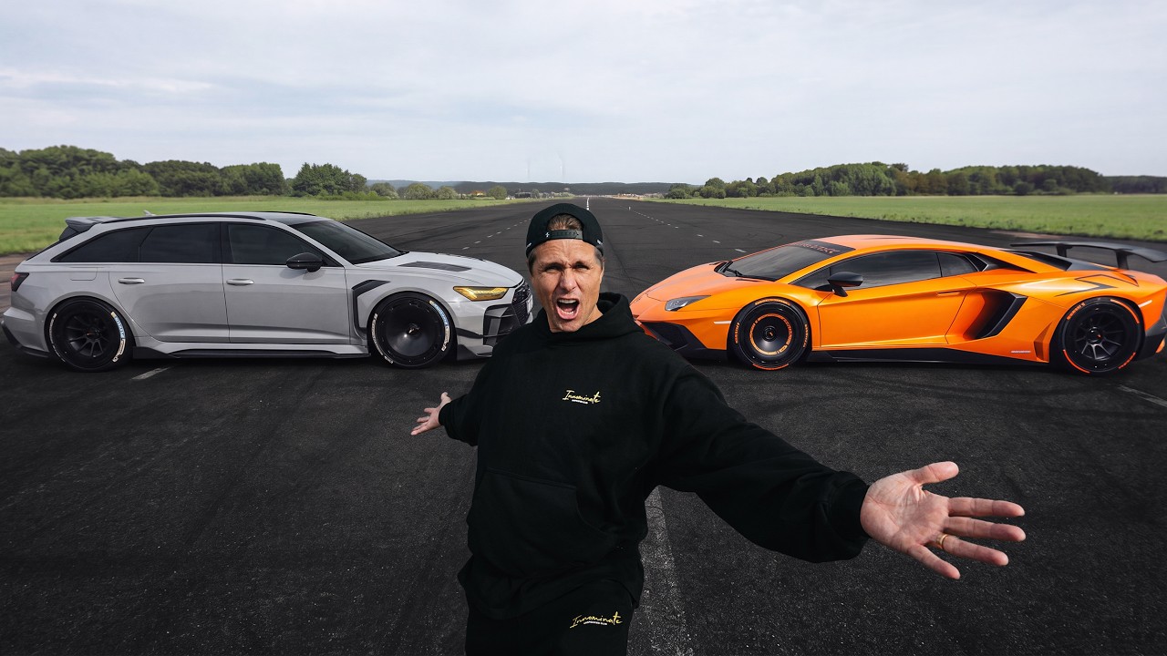 RS6 НА 1200 Л.С. ПРОТИВ LAMBORGHINI AVENTADOR SV: КТО ПОБЕДИТ? | ВЛОГ 1143