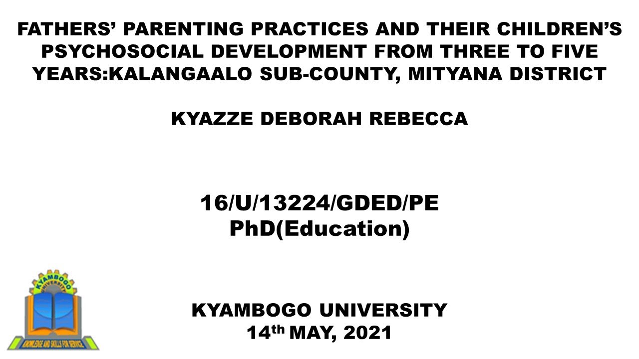 Kyambogo University PhD Defence - Kyazze Deborah Rebecca