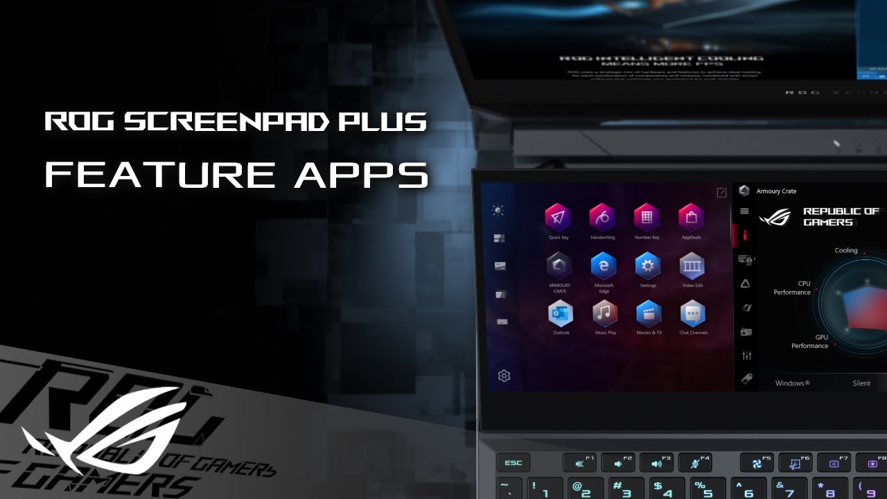 Feature Apps on the ROG ScreenPad Plus