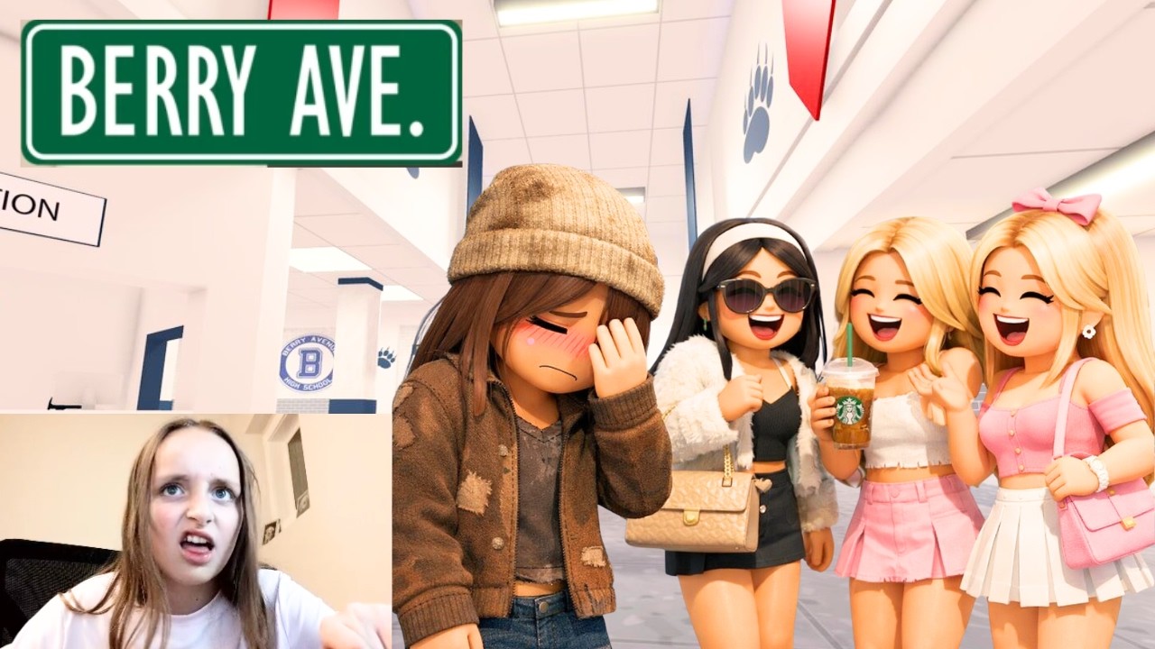 Первый день в школе для бедного ученика быстро обернулся хаосом! 💔😢 (Berry Ave RP)