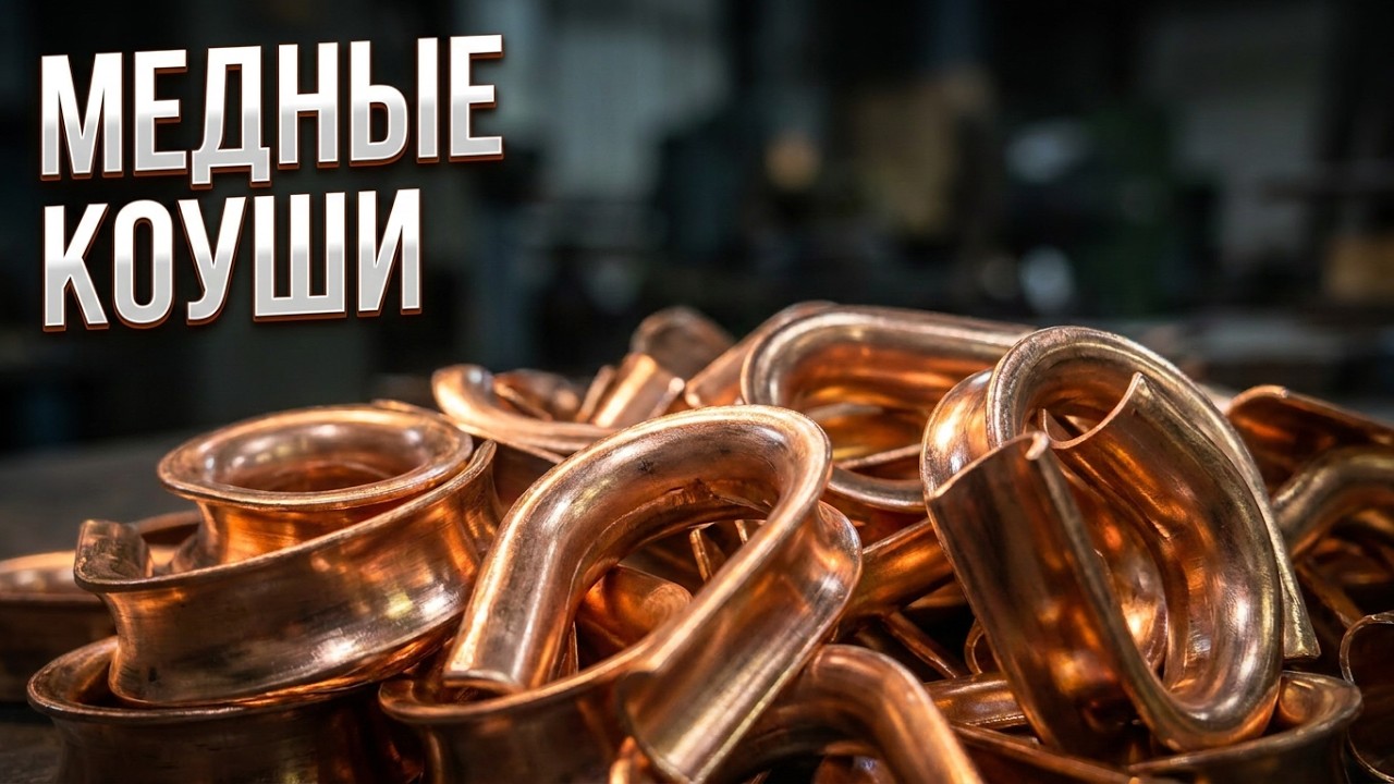 Штамповка коуша. Вторая гибка в штампе с поворотными полуматрицами.
