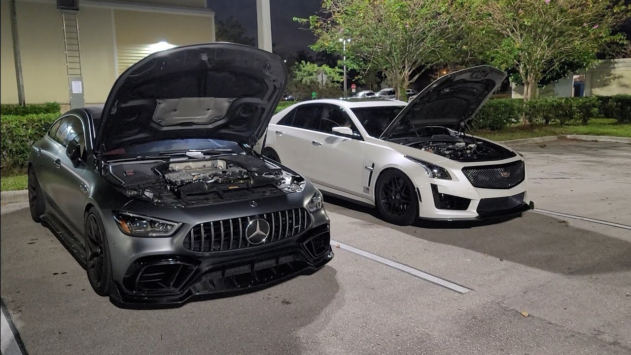 2021 Mercedes GT63 S AMG Bolt Ons 93 vs 2018 Cadillac CTS-V FBO MS109