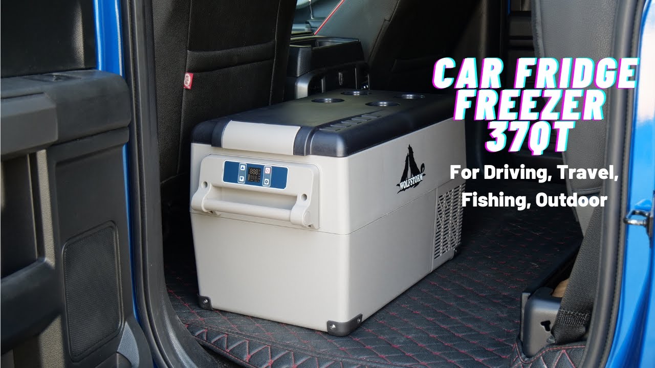 37Qt Car Fridge Freezer For Driving, Travel, Fishing, Outdoor/Portable Refrigerator For RV, Boat