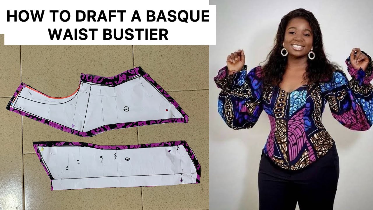 How to Make a Basque Waistline Bustier Dress | how to draft a bustier
