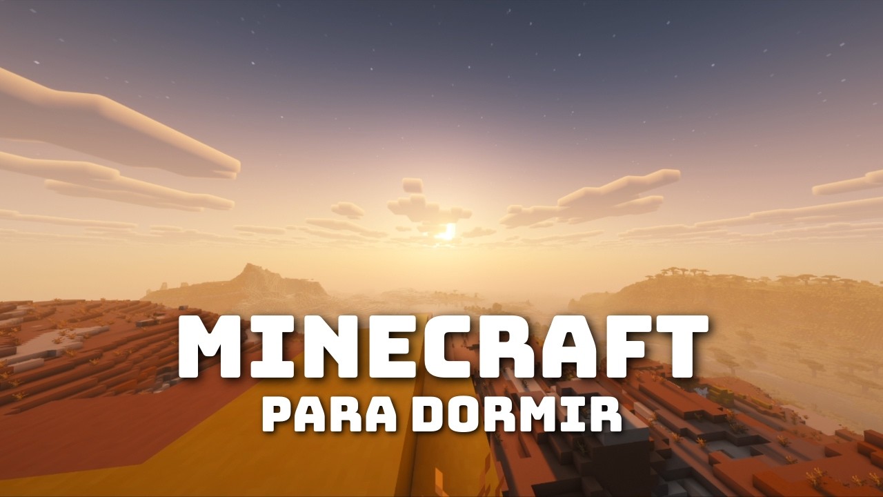 Minecraft para Dormir 🌙 Gameplay Relajante NO Comentario | Shaders y Exploración Nocturna