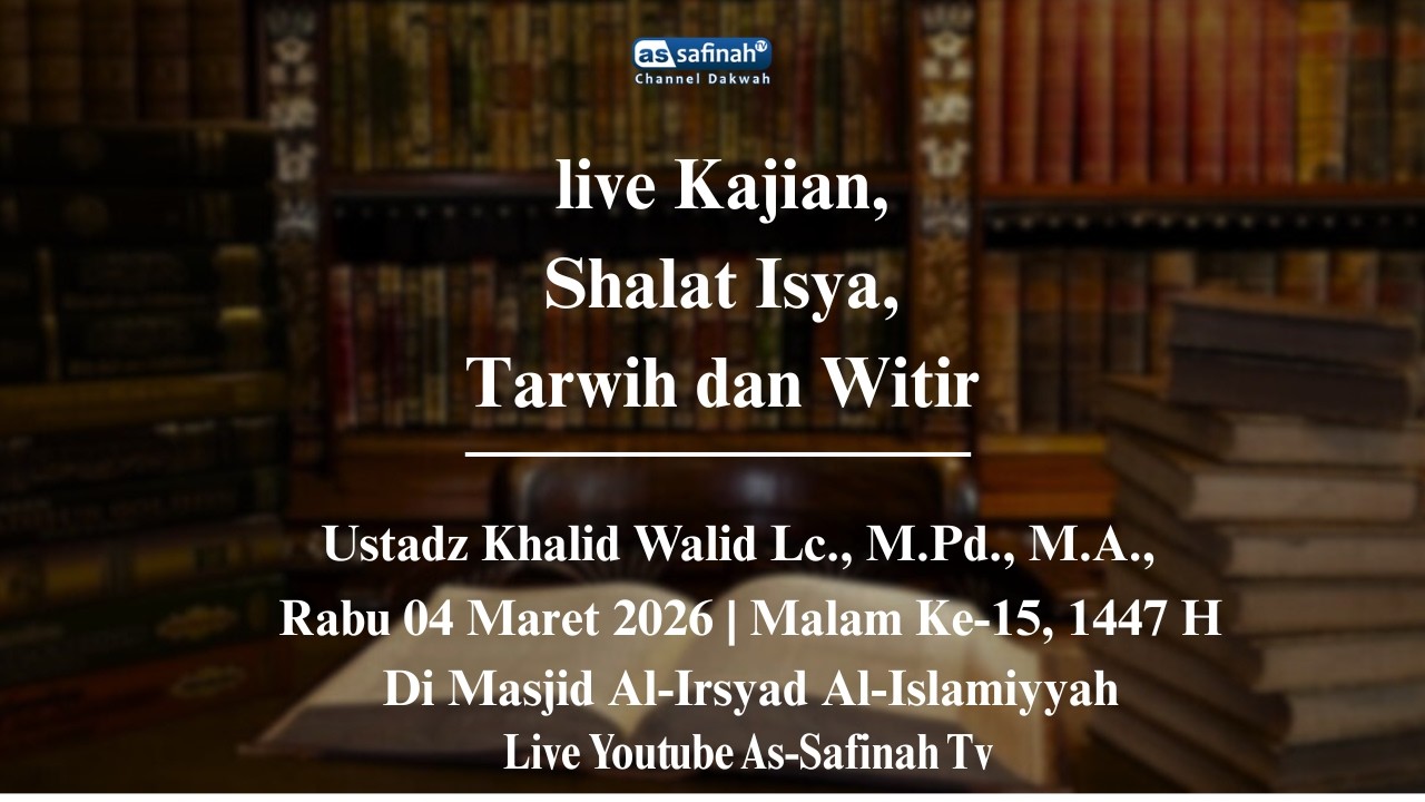 [LIVE] Shalat Isya, Tarwih & Witir Malam Ke- 15  Tahun 1447 H. Ustadz Khalid Walid Lc., M.Pd., M.A.,