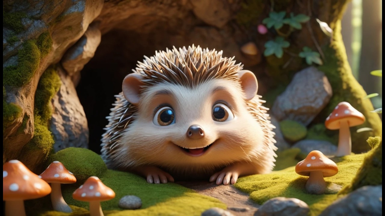 Hedgehog Finds a Cozy Cave 🦔🛏️ | Sweet Bedtime Song & Winter Nursery Rhymes