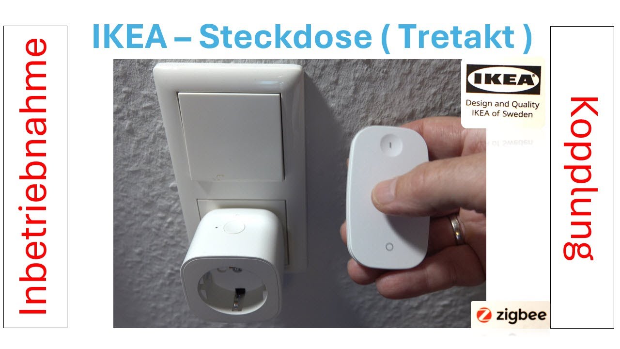 Ikea Fernbedienbare Steckdose (Tretakt ) / Befestigung / Kopplung / Entkopplung