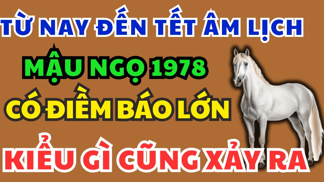 Mậu Ngọ 1978 Chú ý Điềm Báo Định Mệnh sắp xảy ra biết 9 bí mật này Kiểu gì cũng Giàu, Ăn tết To