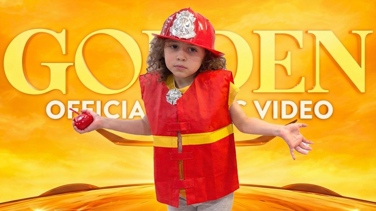 GOLDEN x Sierra & Rhia FAM | Little Firefighter Rhia saved Sierra ( Official Music Cover )
