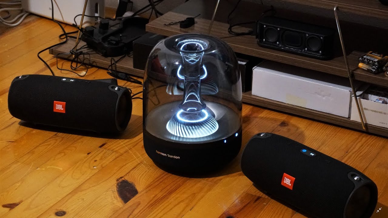 2x JBL Xtreme vs Harman Kardon Aura Studio 2 - Devler Kapışıyor