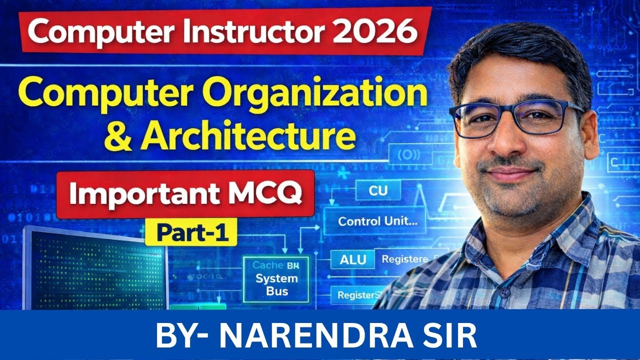 Computer Organization & Architecture MCQ Part-1 #ComputerInstructor2026 #ComputerOrganization 