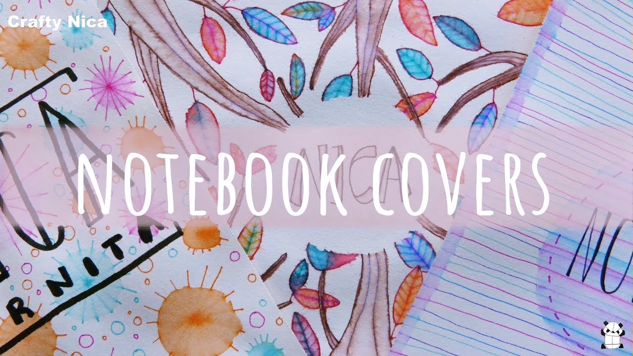 DIY: NOTEBOOK COVER IDEAS 😍 HOW TO DECORATE NOTEBOOKS  ✨ Designs for school projects