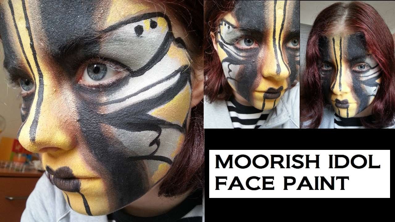 Moorish Idol Face Paint Tutorial