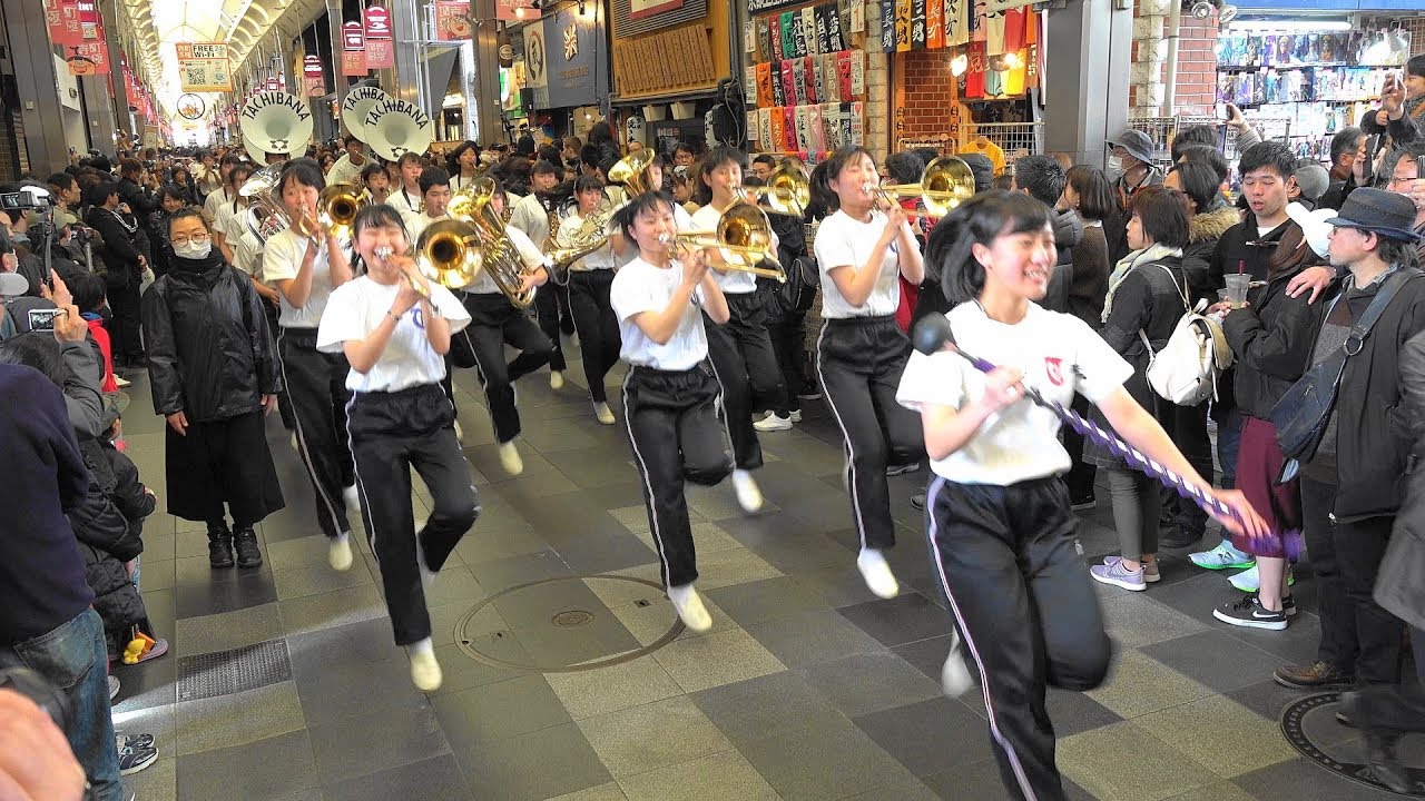 京都橘高校吹奏楽部　2019京都さくらパレード  街頭パレード　Kyoto Tachibana SHS Band