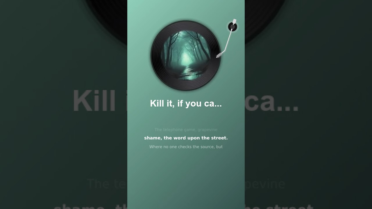 Kill it, if you care