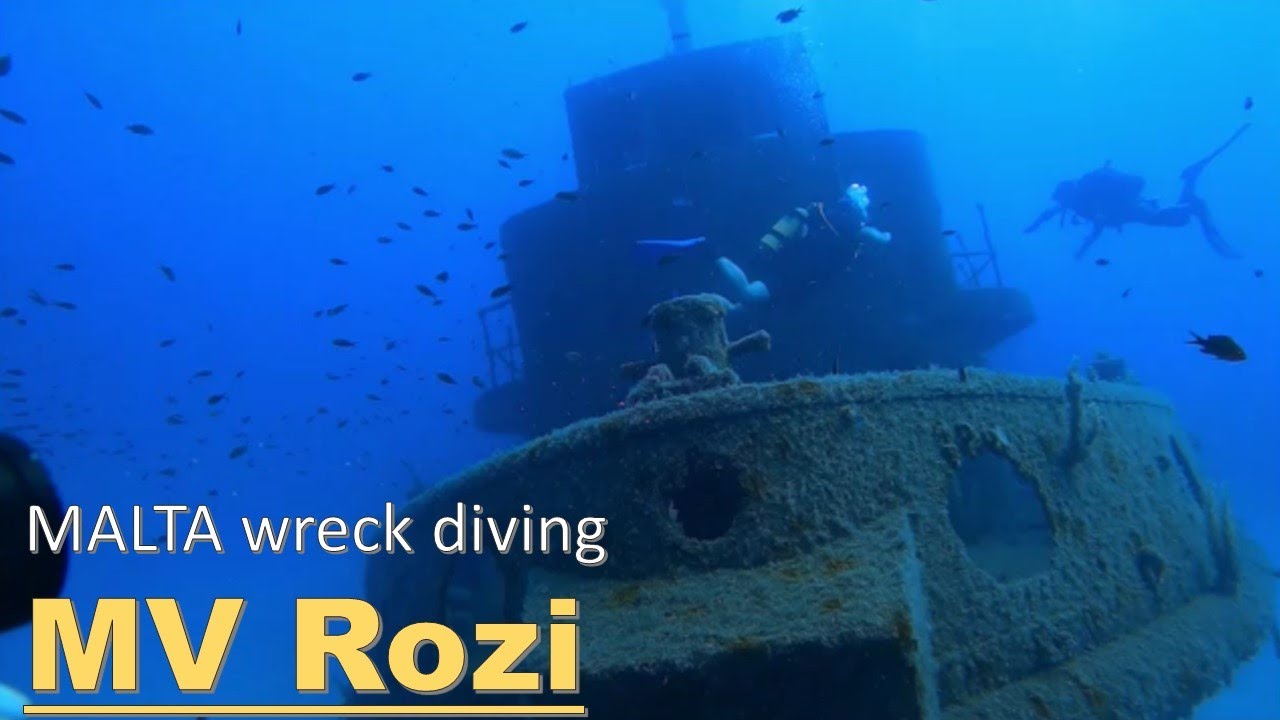 Paolo VDL: Best Malta Wrecks - il relitto del rimorchiatore MV ROZI (light:Orcatorch D550)