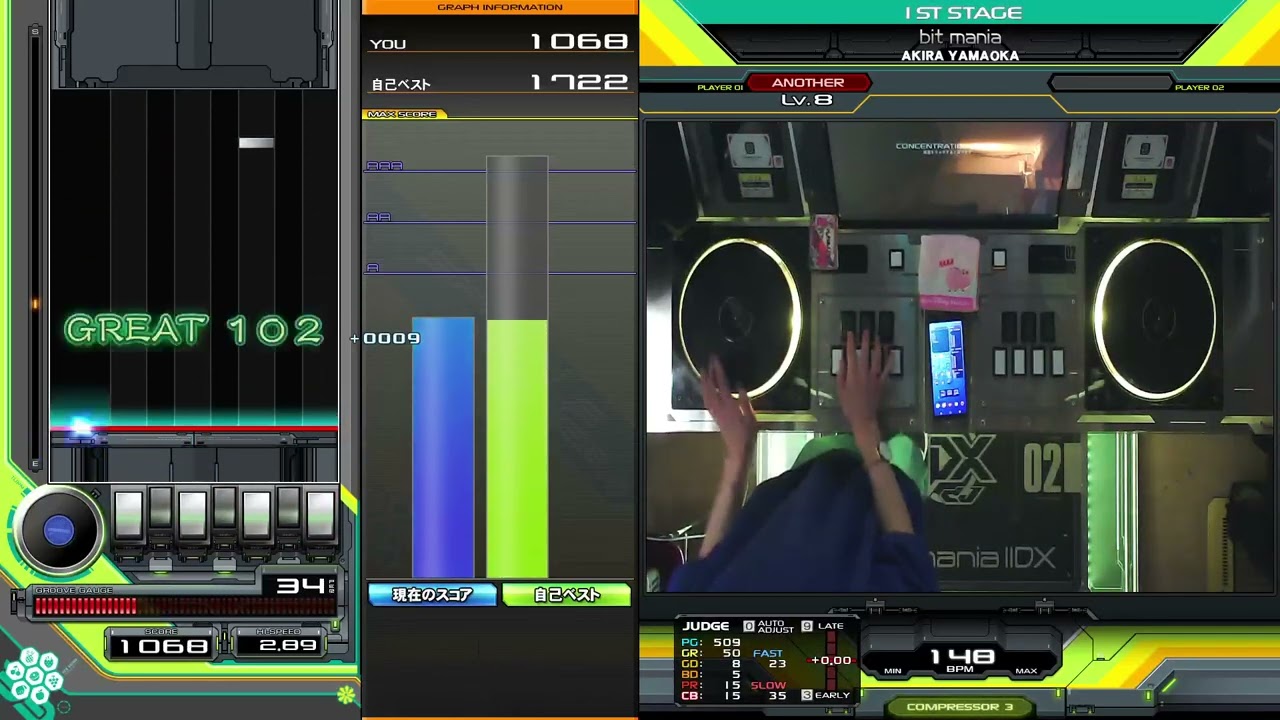 【右片手】bit mania  hard