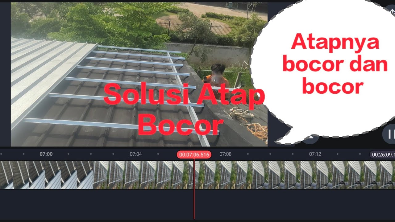 Cara pasang atap alderon di atas genteng beton #atapbocor #alderon #gentengbeton