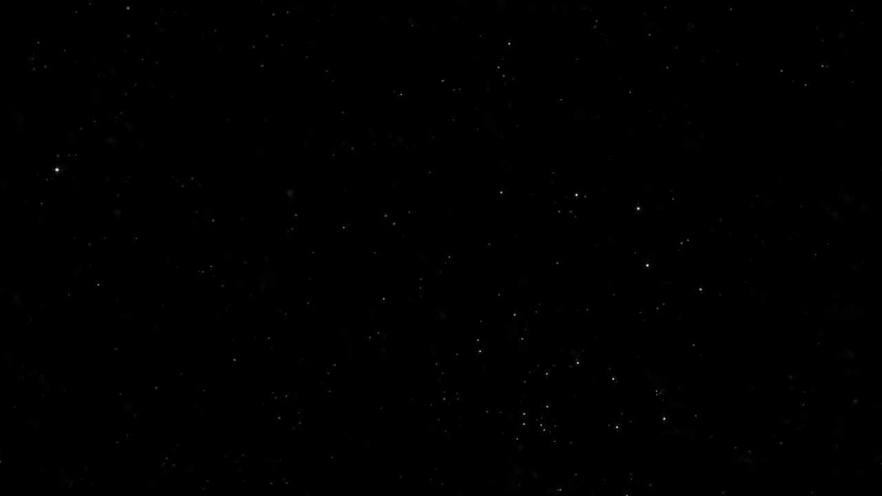 Dust Particles Effect Overlay Black Screen Background