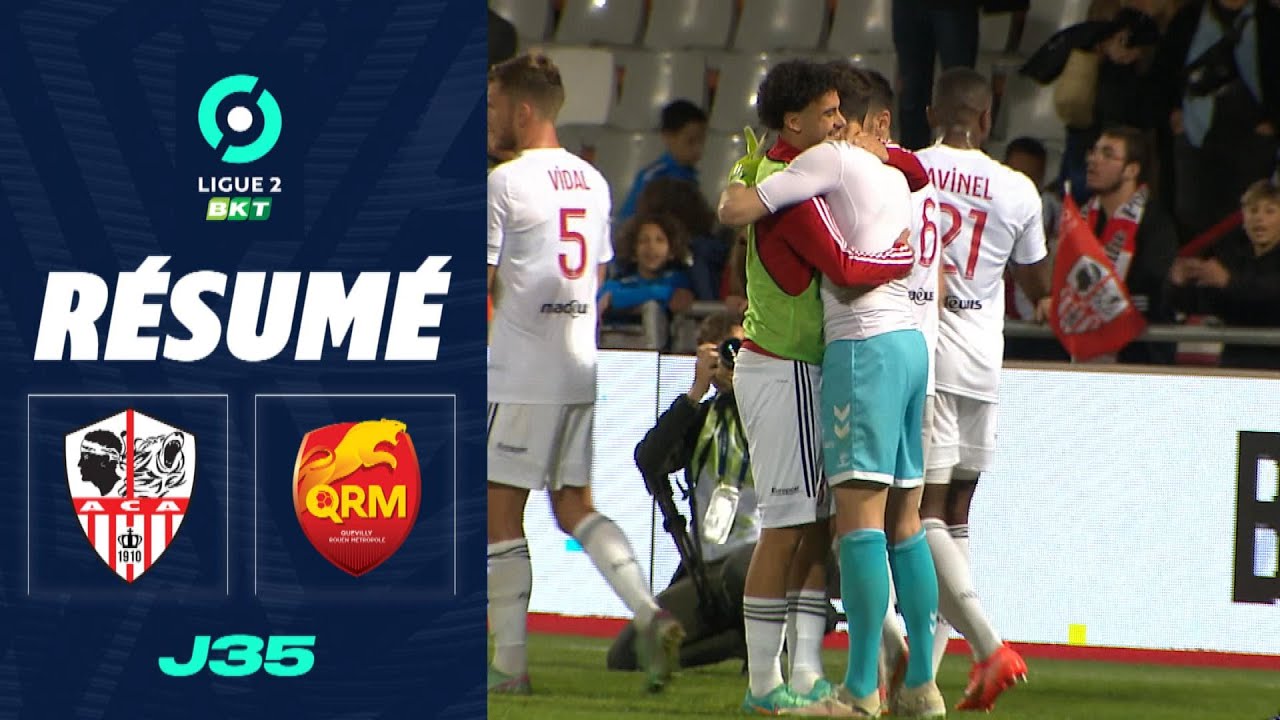 AC AJACCIO - QUEVILLY-ROUEN METROPOLE (1 - 1) - Résumé - (ACA - QRM) / 2023-2024