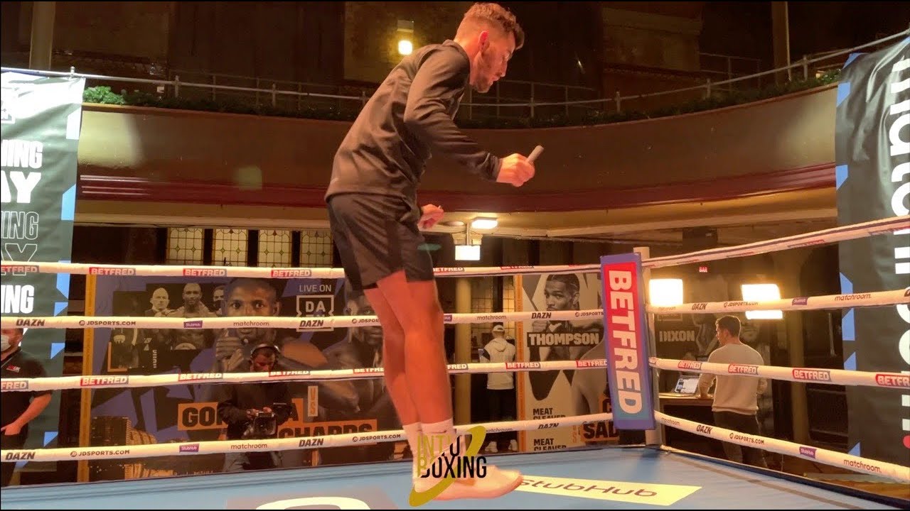 SKILFUL SOUTHPAW CYRUS PATTINSON DISPLAYS HIS SKILLS AS HE PREPARES FOR THE PARKER/CHISORA UNDERCARD