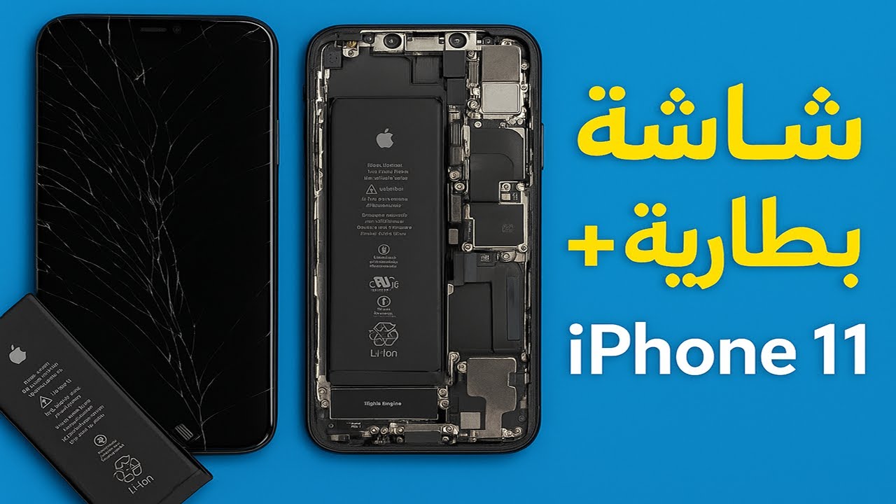 استبدال شاشة iPhone 11 + تغيير البطارية | شرح عملي خطوة بخطوة