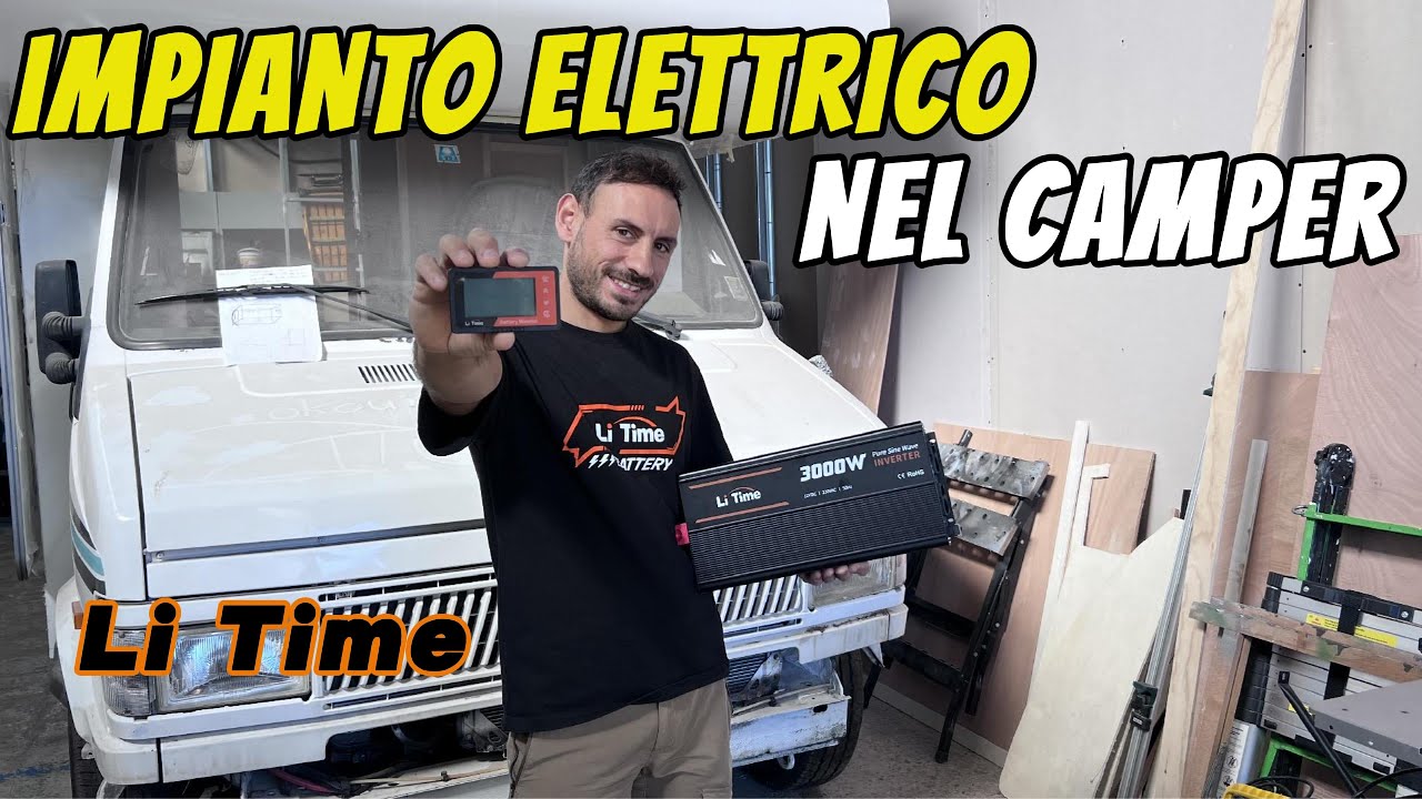 IMPIANTO ELETTRICO OFF GRID LiTime al LITIO (ECONOMICO) | INSTALLAZIONE da ZERO (PARTE 1)