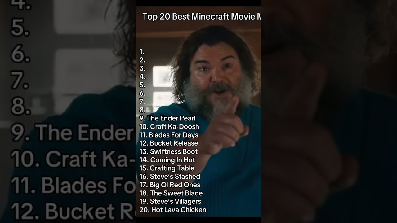 BIG OLD RED ONES BEST MINECRAFT MOVIE SAYINGS #minecraft #mcmovie #minecraftmovie #JACKBLACK