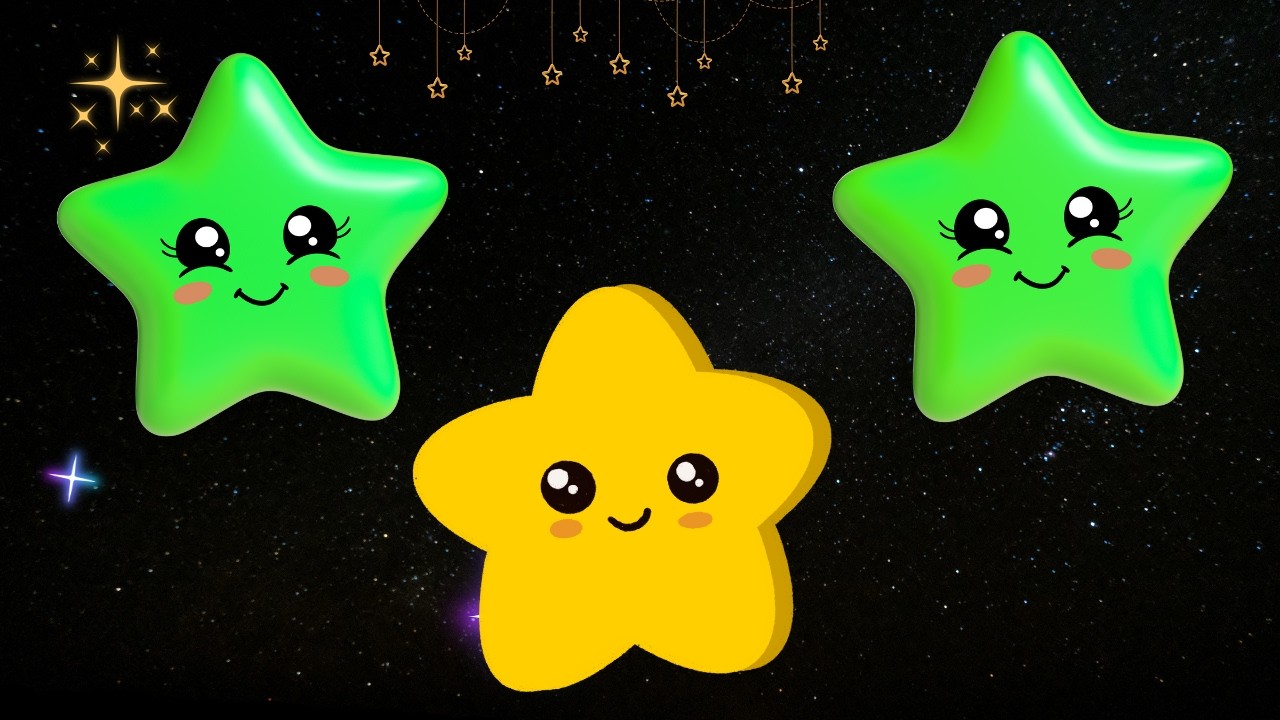 «Мерцай, мерцай, маленькая звёздочка» 🌟Веселая детская песенка / Забавная песенка-мультфильм про ...