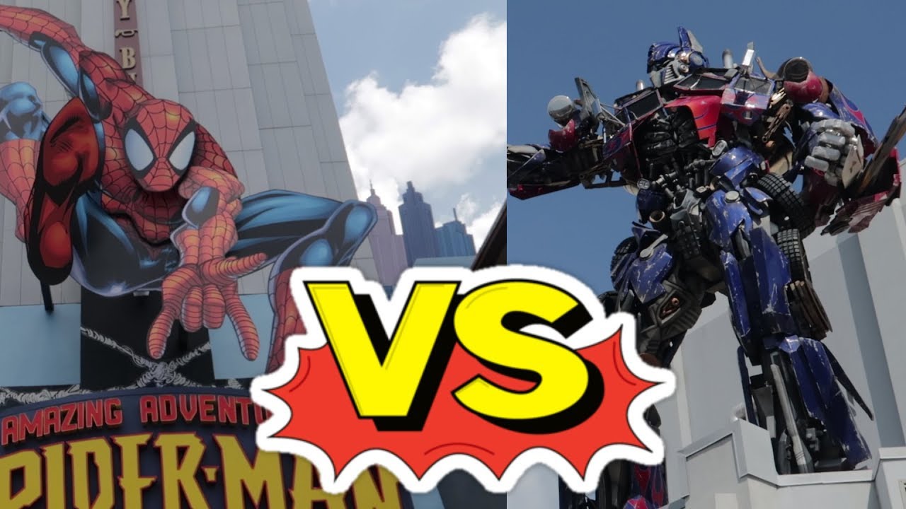 Spiderman Ride VS Transformers Ride at Universal Studios Florida