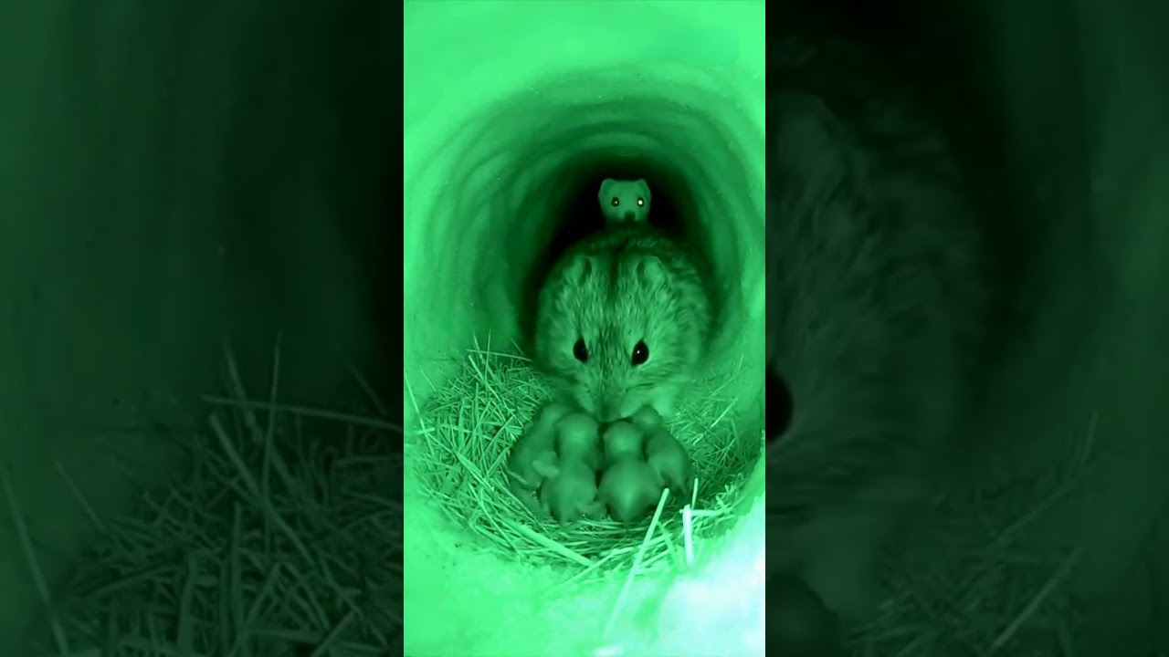 Snow Tunnel Encounter: Ermine and Lemming ❄️