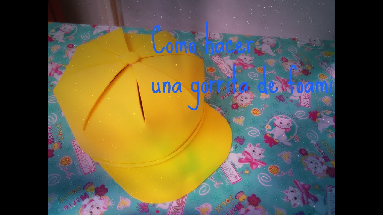 Como hacer una gorrita de foami (2)