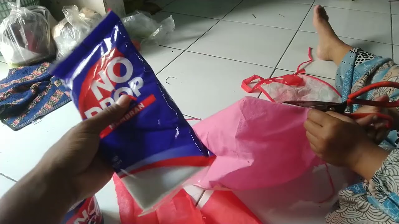 Pengganti Serat Kain Fiber Lapisan Cat Anti Bocor dari Sampah Tas Bekas