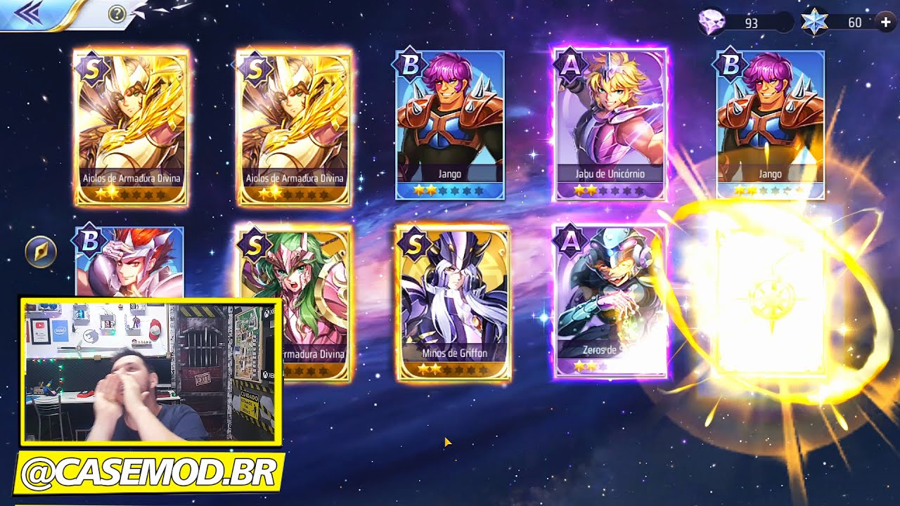 BANNER AIOLOS DE SAGITARIO COM ARMADURA DIVINA (Saint Seiya Awakening)