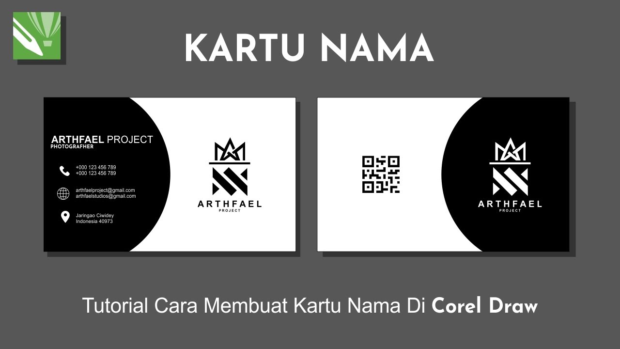 Tutorial Membuat Kartu Nama Di Corel Draw || How To Make Business Cards With Corel Draw || X7