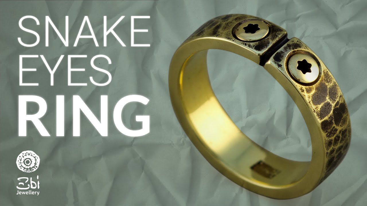 Snake Eyes Brass Ring (jewelry)