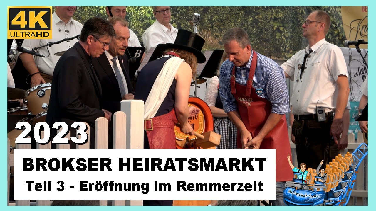 Brokser Heiratsmarkt 2023 - ERÖFFNUNG im Remmerzelt - 25.08.2023 - Bruchhausen-Vilsen - 4K