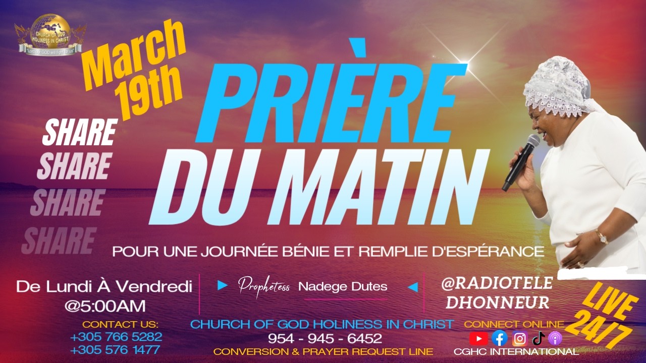 3.19.26 | RADIO TELE D'HONNEUR | POUR UNE JOURNÉE BÉNIE ET REMPLIE D'ESPÉRANCE