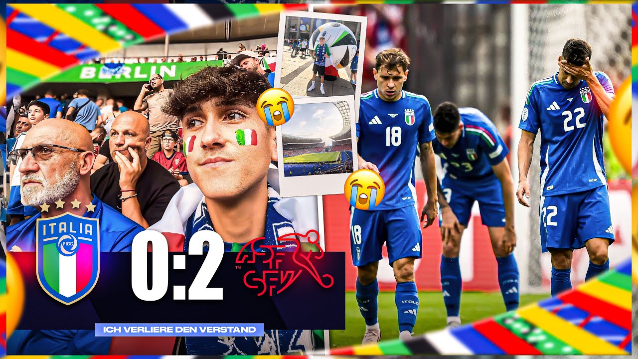 DAS TUT WEH! 😭 STADIONVLOG ITALIEN  🇮🇹 vs SCHWEIZ 🇨🇭 im Olympia Stadion in BERLIN! 🤯🔥