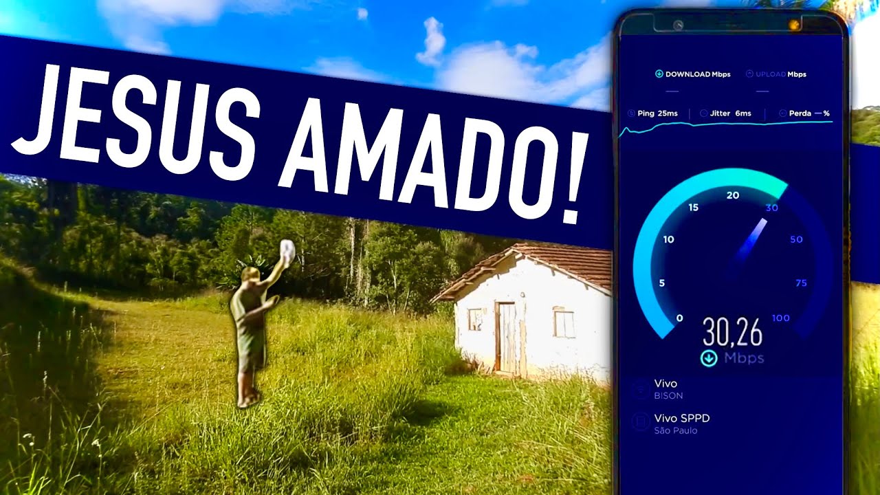 TESTE BRUTO DA ANTENA POYNTING PARA INTERNET RURAL! DEU SINAL NA GROTA?