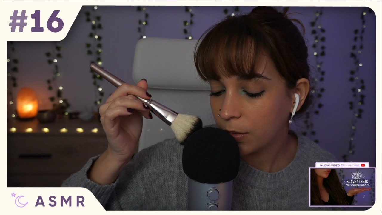 ASMR sonidos con susurros INAUDIBLES [🔴Directo 16]