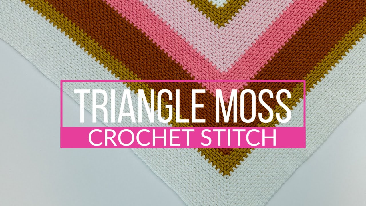 Triangle Moss Crochet Stitch | How To